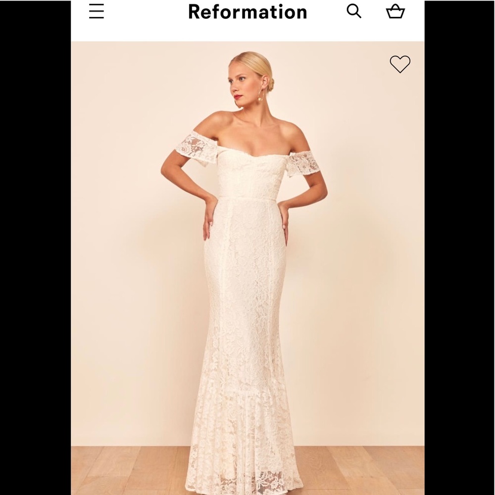 Reformation Merlot wedding dress , size 10